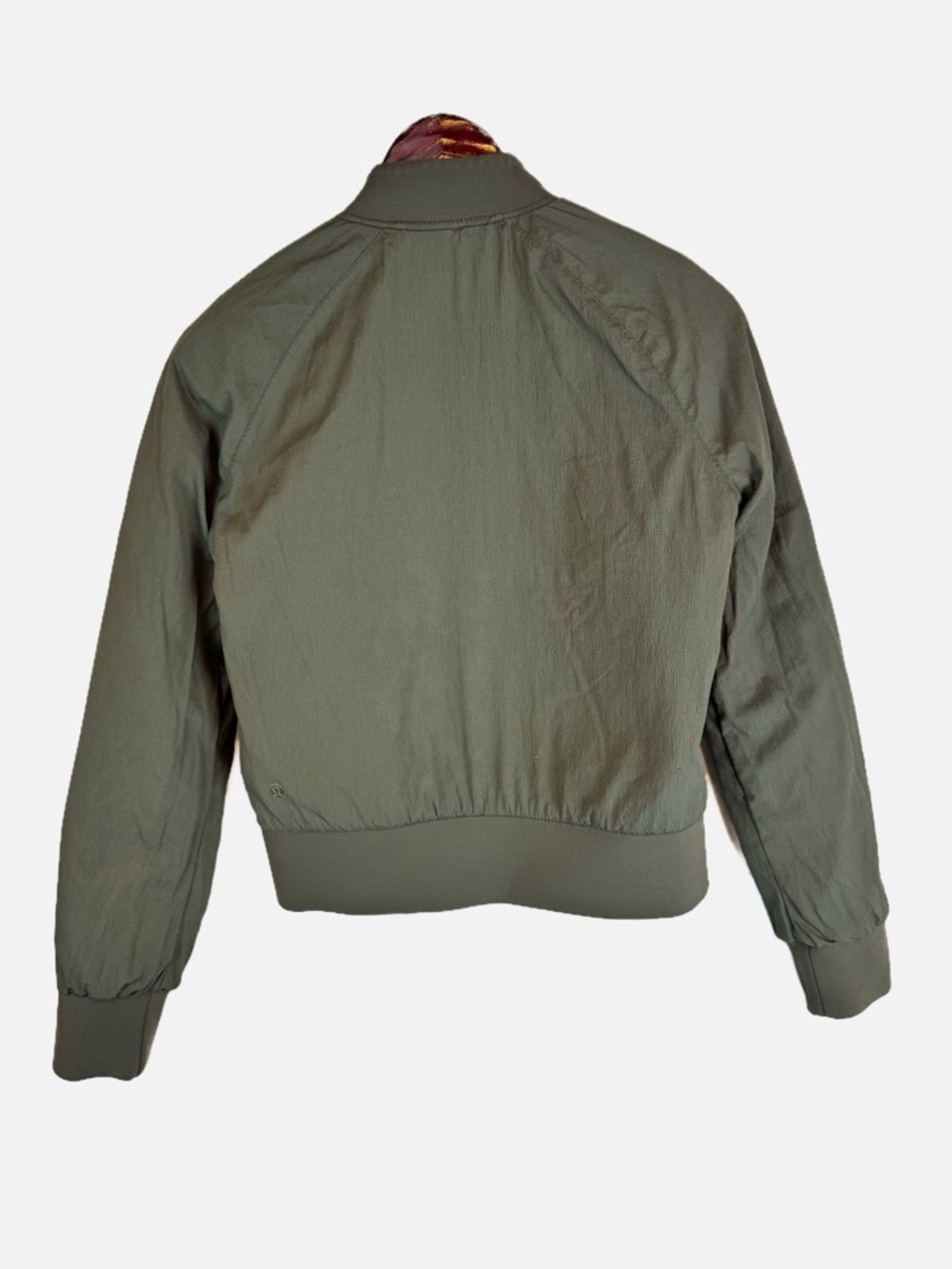 lululemon | Olive Green Reversible Quilted Puffer Bomber Jacket, 4 - Picture 15 of 16